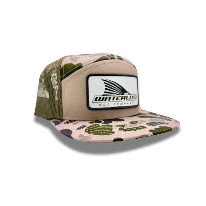 Головной убор Richardson Waterloo Marsh Duck Camo and Loden Cap - Grey Tails Up Logo