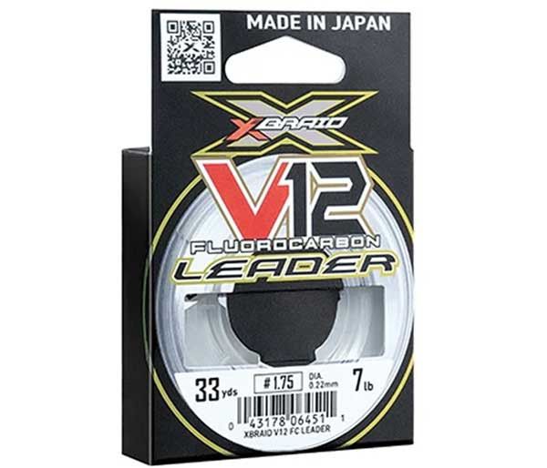 Поводковый материал XBraid V12 Fluorocarbon Leader Line Clear
