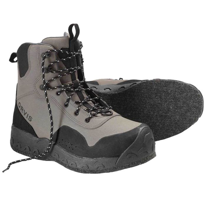 Забродные ботинки Orvis Men's Clearwater Wading Felt Fishing Boots - Gravel - Size 9