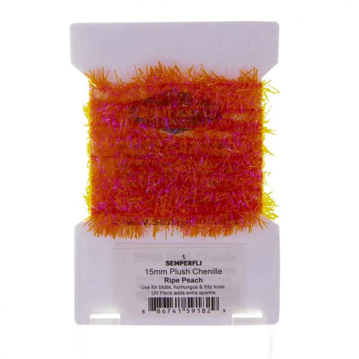 Материал для вязания мушек Semperfli 15mm Plush Translucent Chenille Hair