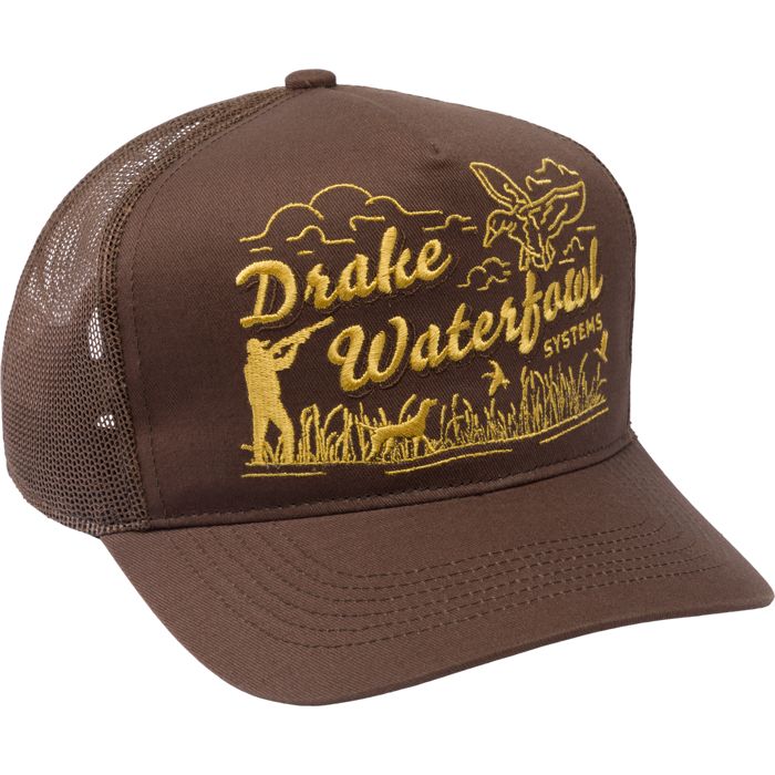 Головной убор Drake Retro Billboard Mesh Back Cap - Brown / One Size Fits Most