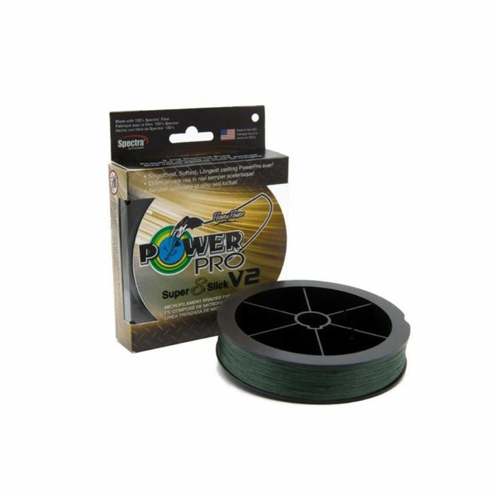 Плетёный шнур PowerPro Super 8 Slick V2 Braided Fishing Line (150 yd Spools)