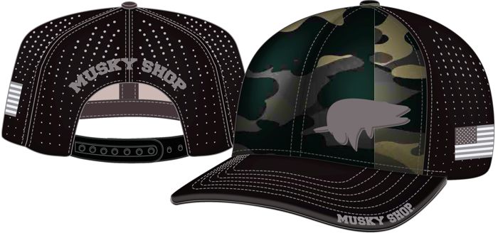 Головной убор Musky Shop Medium Profile Black Camo Cap
