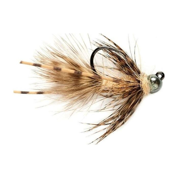 Зимняя приманка Fulling Mill Tungsten Jig Bugger - Tan - Barbless