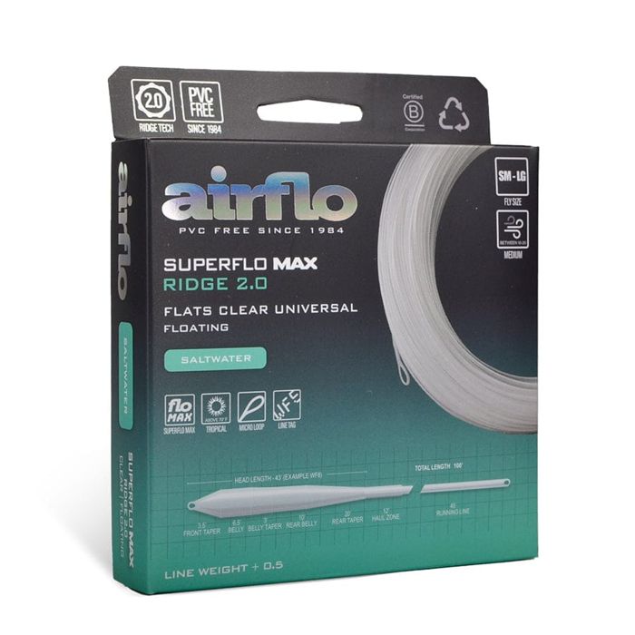 Нахлыстовый шнур Airflo Superflo Max Ridge 2.0 Flats Universal Saltwater Fly Line