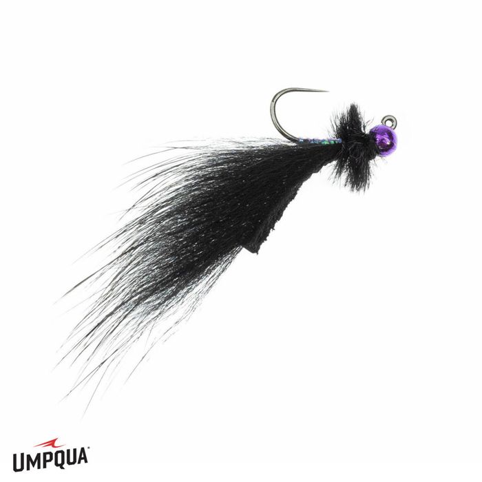 Джиг Umpqua Mini Leech Jig Radiant Fly Black / Purple