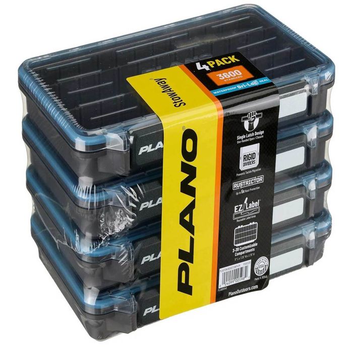 Коробка для снастей Plano StowAway 3600 Waterproof Utility Box - 4-Pack
