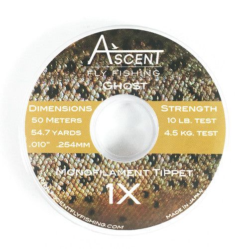 Монофильная леска Ascent Fly Fishing Ghost Monofilament Tippet