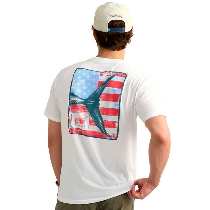 Рыболовная рубашка Huk Men's KC Americana Short Sleeve Casual Shirt