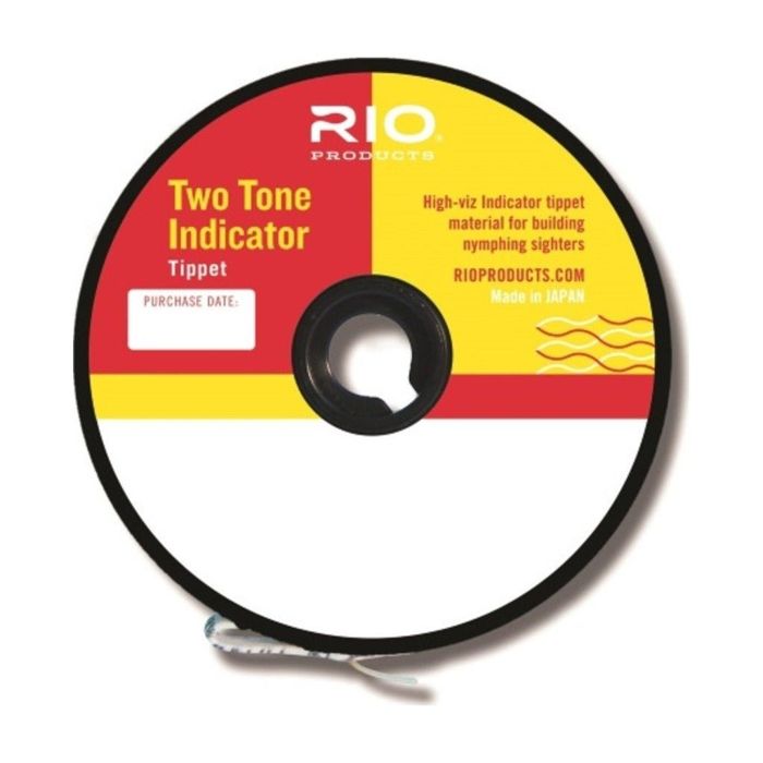 Поводковый материал RIO Two-Tone Indicator Tippet - Pink/Yellow