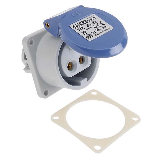 Крепление Kristal Reels Kristal 16 Amp Flush Mount Female Receptacle 12/24V PR