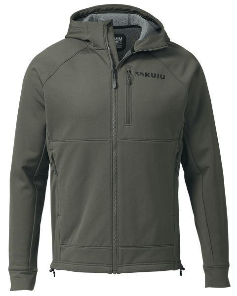 Рыболовная рубашка KUIU StrongFleece 275 Full Zip Hoodie | Ash