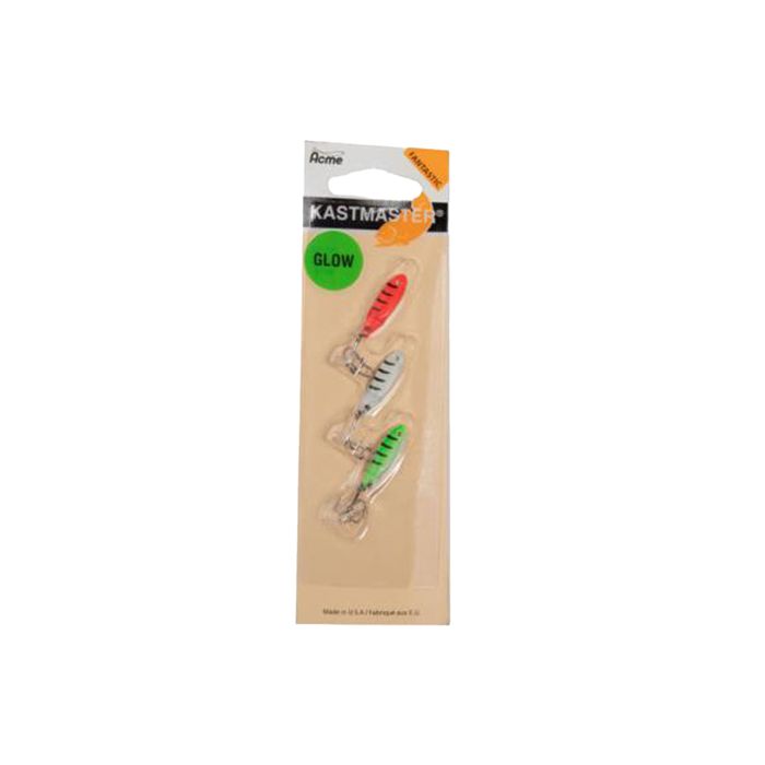Зимняя приманка Acme Tackle Company KASTMASTER Tiger Glow Ice Fishing Spoon - Red/White/Gr