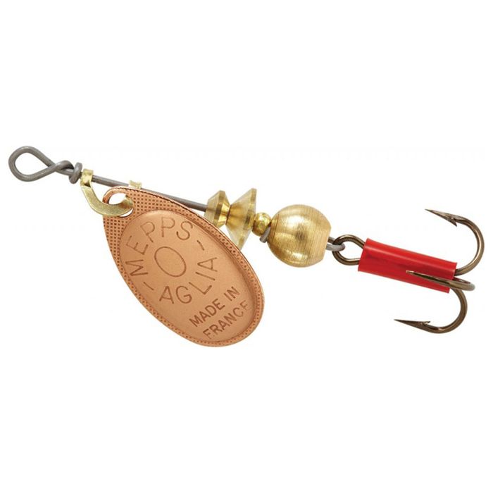 Вращающаяся блесна Mepps Lures Mepps Aglia Inline Spinner - Copper, 1/6oz