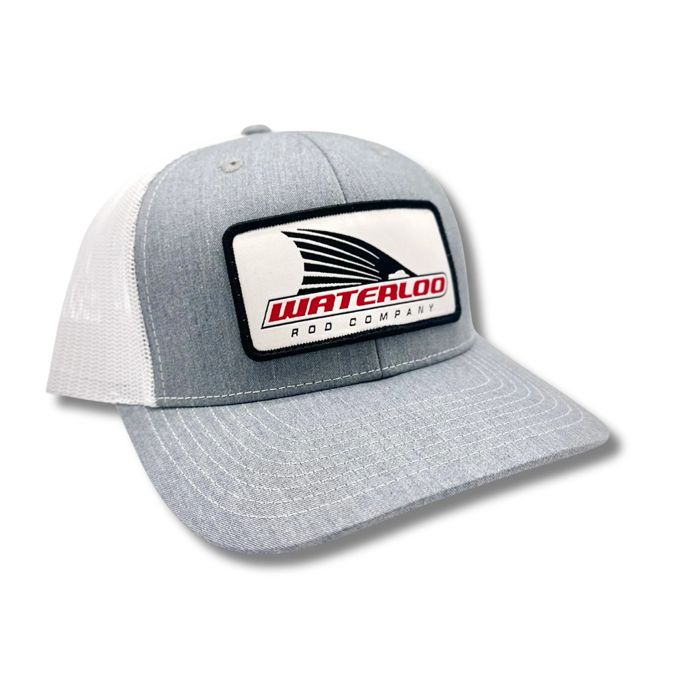 Головной убор Waterloo Rods Waterloo Gray and White Tails Up Patch Cap