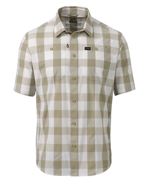 Рыболовная рубашка KUIU Borrego SS Shirt | Sand Plaid