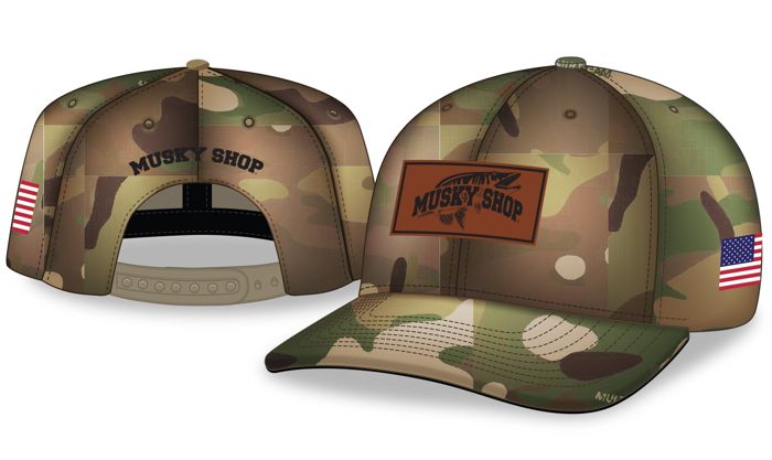 Головной убор Musky Shop Camo Patch US Flag Cap