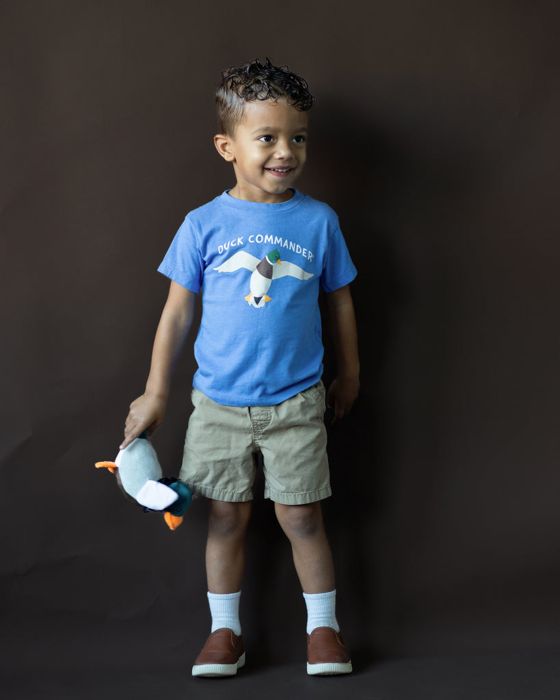 Рыболовная рубашка Duck Commander Heather Blue Toddler Logo Tee