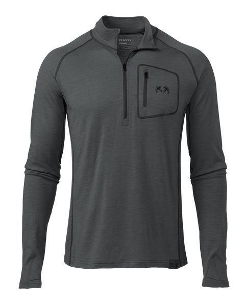 Термобельё KUIU ULTRA Merino 145 Zip-T Hunting Shirt | Gunmetal
