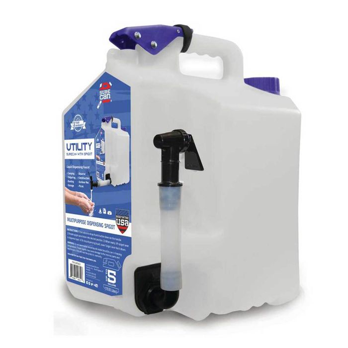 Канистра для воды SureCan Utility 5 Gallon Spigot Portable Water Station - White
