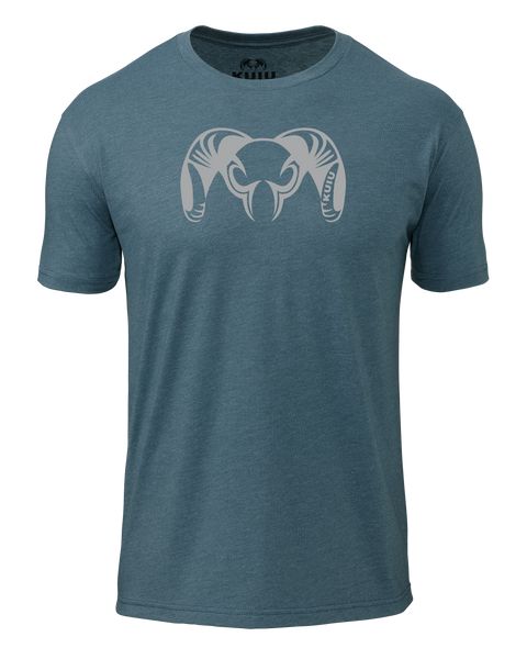 Рыболовная рубашка KUIU Engraved Ram T-Shirt | Indigo