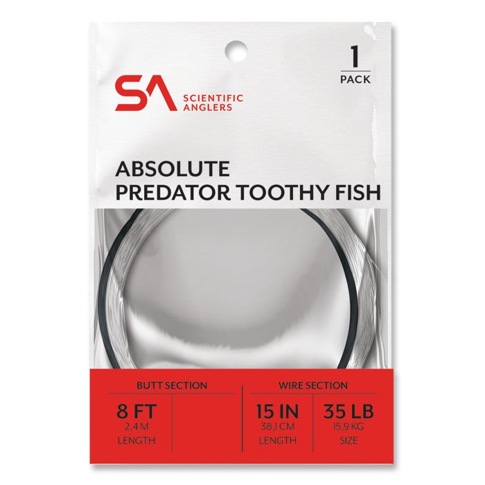 Поводковый материал Scientific Anglers Absolute Predator Toothy Fish Leaders - 8' - 35LB