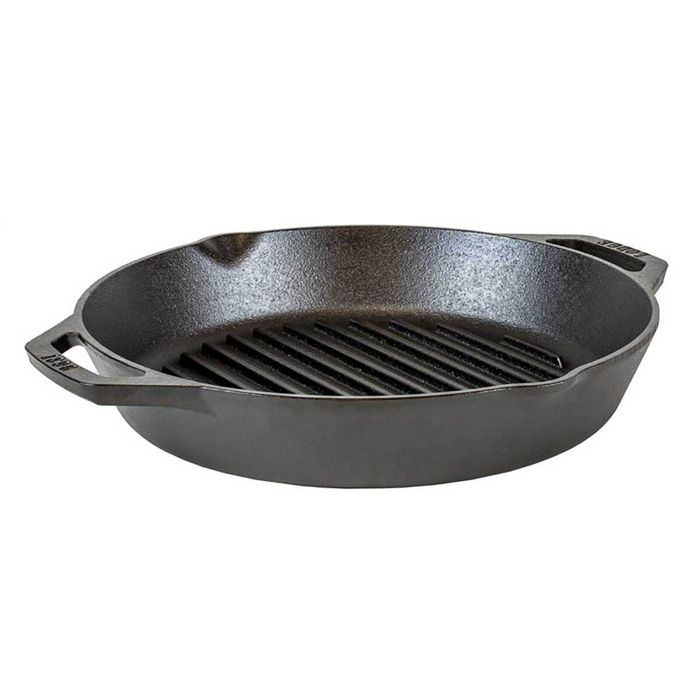 Чугунная сковорода Lodge Cast Iron Lodge 12 Inch Dual Handle Cast Iron Grill Pan