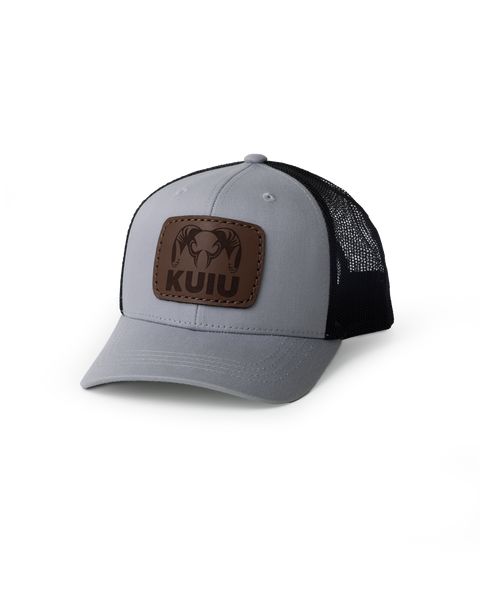 Головной убор KUIU Youth Leather Patch Mesh Back Hat | Heather Grey/Black