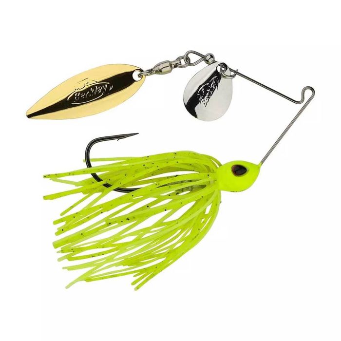 Спиннербейт Berkley Power Blade Standard Spinner Bait - Chartreuse/Silver + Gold, 3/16oz,