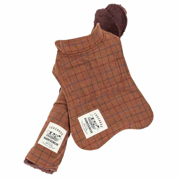 Одежда для собаки Pet Life Touchdog 2-In-1 Windowpane Plaided Dog Jacket With Matching