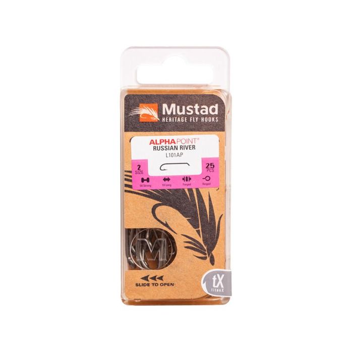 Крючки Hareline Mustad - Russian River Streamer Hook L101AP Size 2