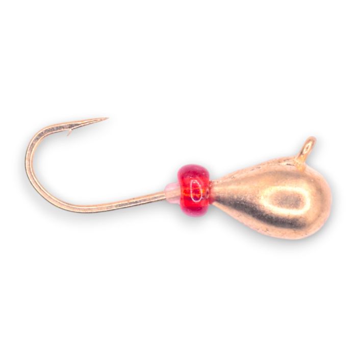 Зимняя приманка Kenders Outdoors GOLD W/ RED BEAD TUNGSTEN JIG