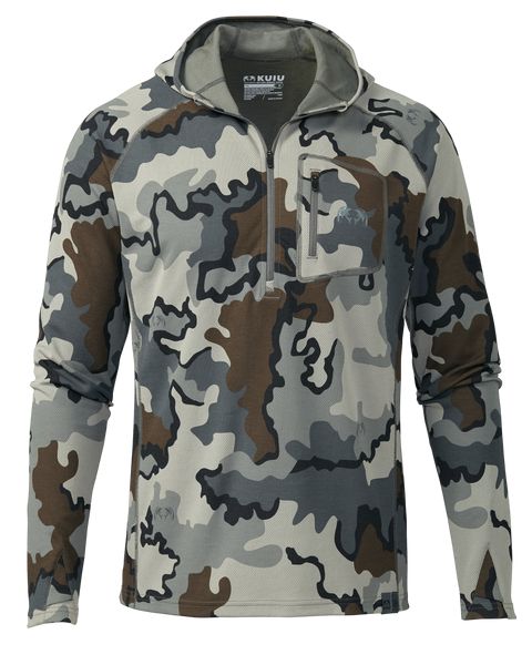 Рыболовная рубашка KUIU PRO Merino 200 Zip-T Hoodie | Vias