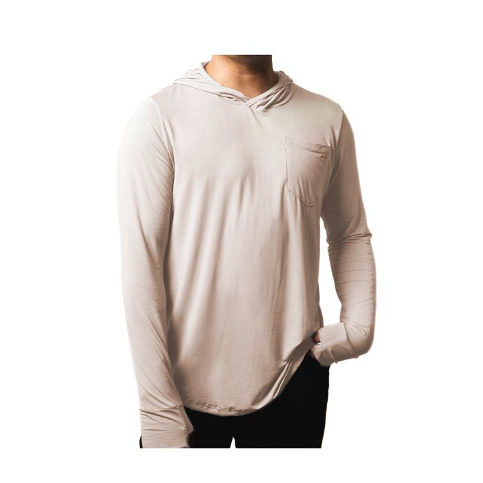 Рыболовная рубашка Hatch Outdoors, INC Bamboo Sun Hoodie, Sand