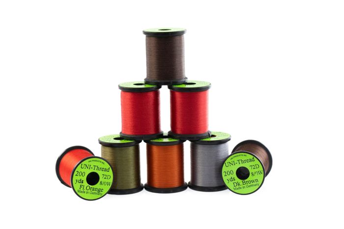 Нить для вязания мушек UNI 8/0 Waxed Midge Thread