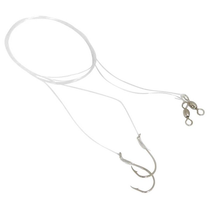 Крючки P-Line Snelled Delta Special Hooks - 40lb, Size 6/0, 2pk