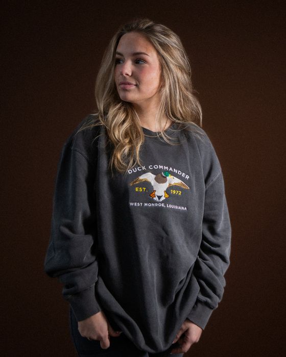 Рыболовная рубашка Duck Commander x General Vintage Embroidered Mallard Sweatshirt