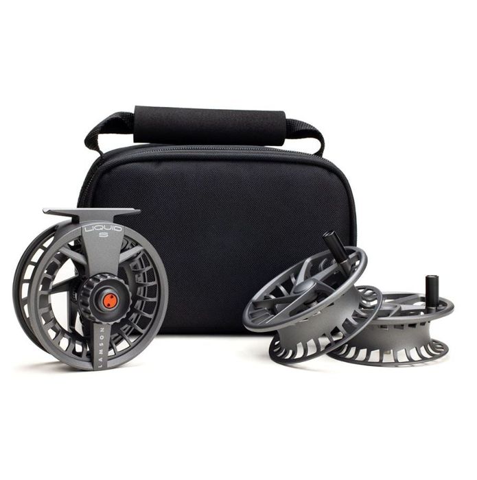 Нахлыстовая катушка Lamson Liquid S-Series HD Fly Reel - 3 Pack - Smoke / '-5+