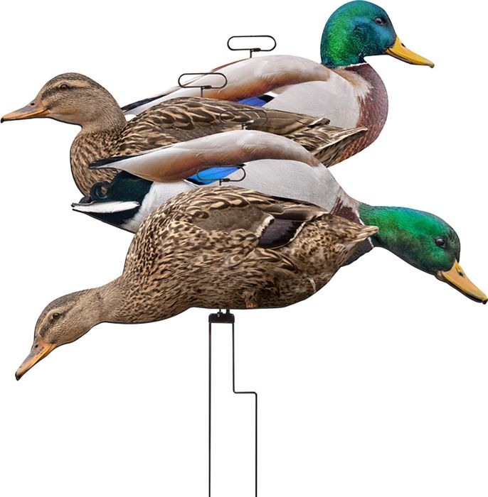 Чучело Higdon FLATS Mallard Duck Motion Silhouette Decoy 12-Pack