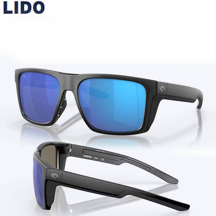 Поляризационные очки Costa Lido Sunglasses - BLACK/BLUE GLASS