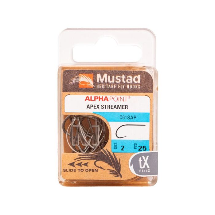 Крючки Hareline Mustad - Apex Streamer Hook C61SAP