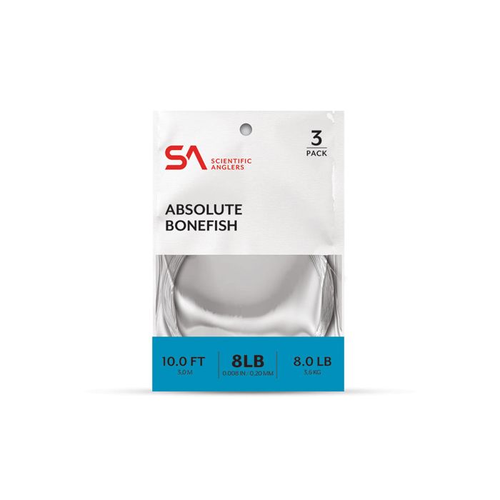 Поводковый материал J. Stockard Fly Fishing Absolute Bonefish Leader - 3 Pack - 10 ft