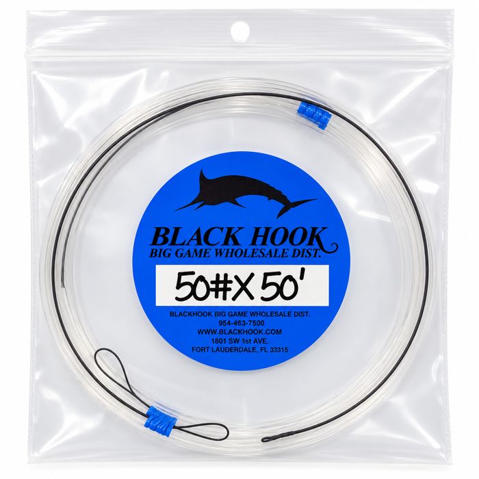 Поводковый материал Black Hook Vertical Jigging Wind-On Leaders, 50 ft.
