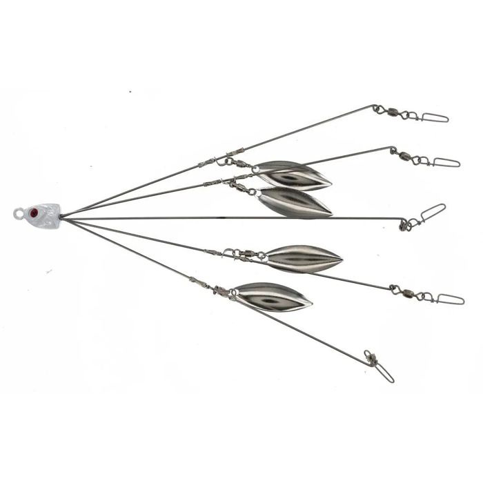 Крючки Georgia Blade A-Rig 8" 4 Nickel Blades 5-Wire 5-Hook