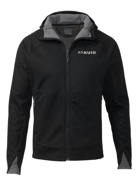 Рыболовная рубашка KUIU Peloton 240 Full Zip Hoodie | Black