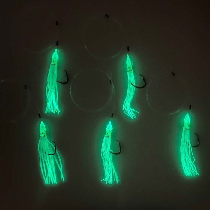 Готовая оснастка Capt. Harry's Products Capt. Harry's Deep Drop Tile Fish Glow Rig 5PK