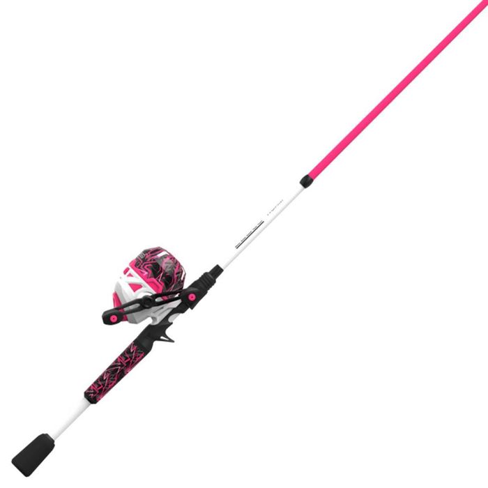 Комплект удилище + катушка Zebco Roam Pink Spincast Rod and Reel Combo - 6ft, Medium Power
