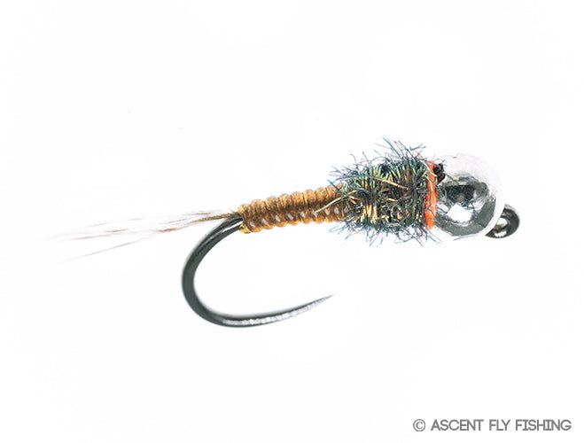 Зимняя приманка Ascent Fly Fishing Tungsten Jig V Rib Mayfly Nymph