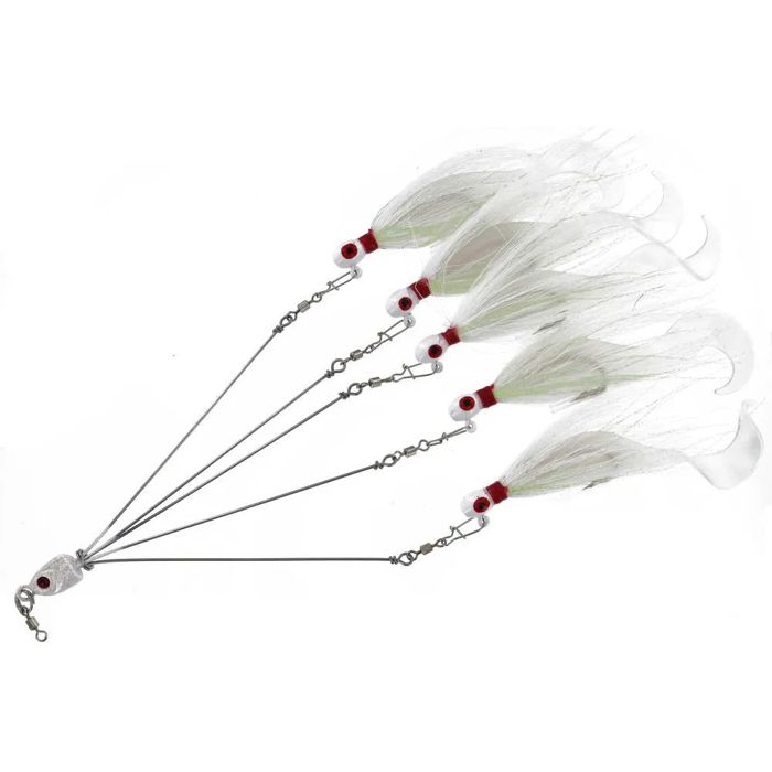 Готовая оснастка Captain Mack Mini Mack Bucktail Umbrella Rig TR5-WCH