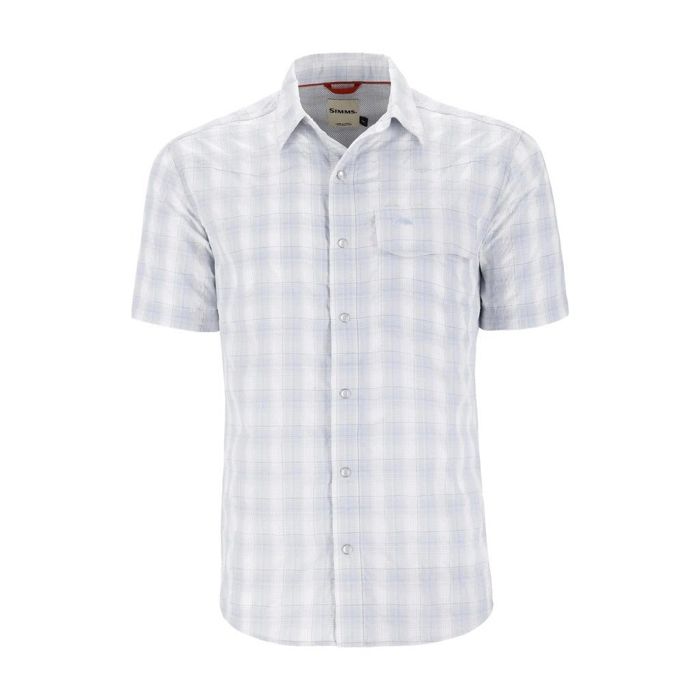Рыболовная рубашка Simms - M's Big Sky Shirt - Short Sleeve - White Bimini